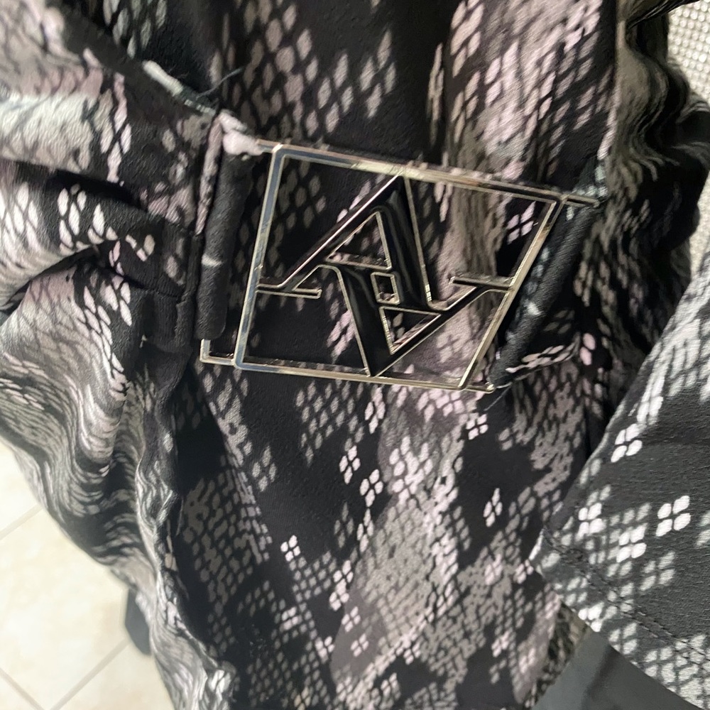 ADRIENNE VITTADINI BLACK LEOPARD PRINT SIZE S NWOT - Picture 6 of 10